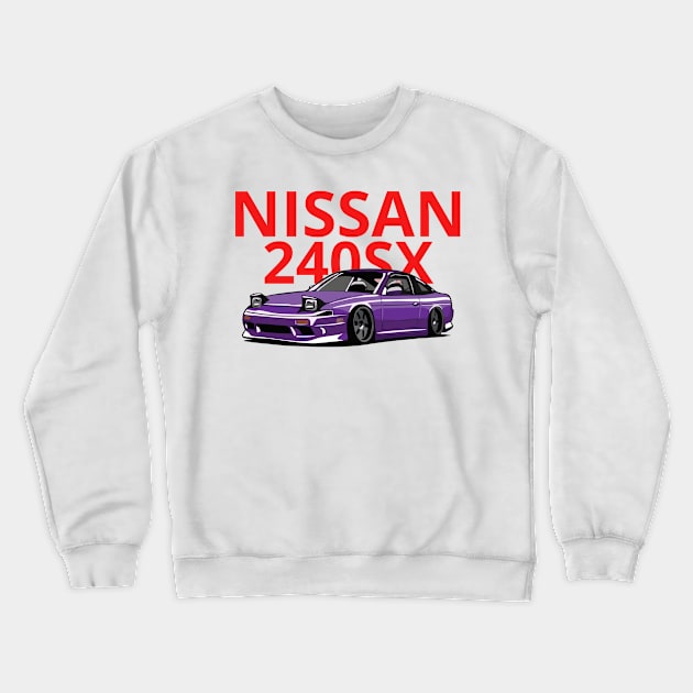 Nissan 240SX Crewneck Sweatshirt by artoriaa